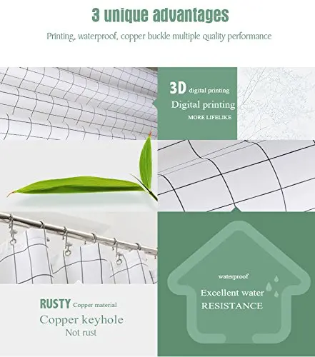 Водонепроницаемая занавеска для ванной из полиэстера с изображением собаки