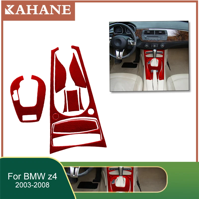 

(Левый руль) 9x Автомобильный интерьер из углеродного волокна автоматические наклейки на панель переключения передач декоративные для BMW Z4 ...