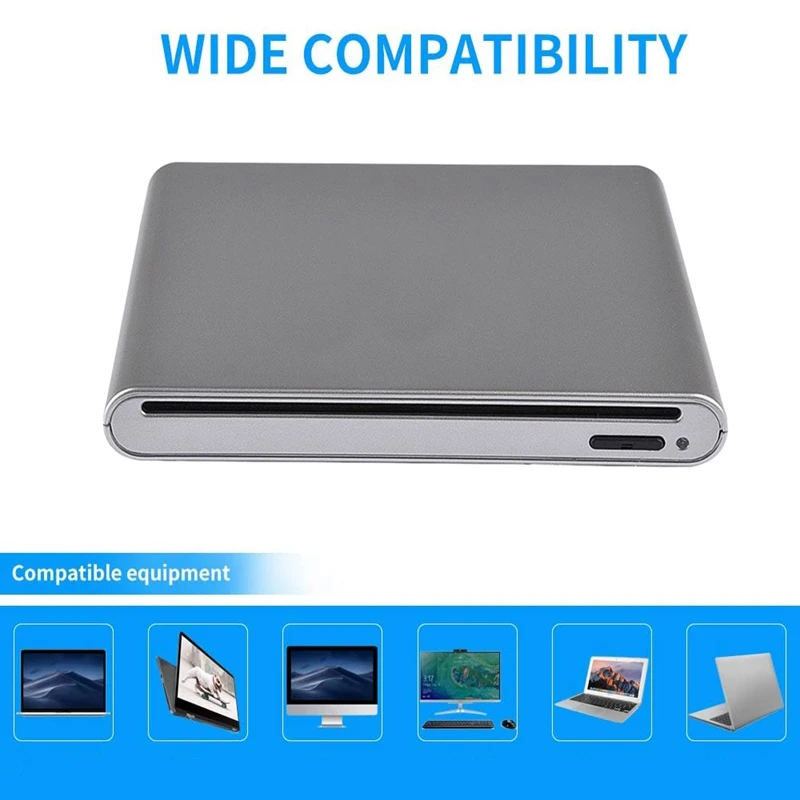 

External USB Blu Ray Drive Burner 3D USB 3.0 Type-C Blu Ray BD CD DVD Player for Laptop Desktop Mac OS Windows xP 7 8 10