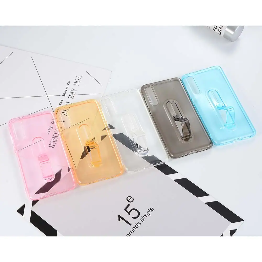 KISSCASE Soft TPU Holder Case For Huawei P20 Mate 20 10 lite Pro Clear Ring Finger Stand Phone Cases Back Covers |