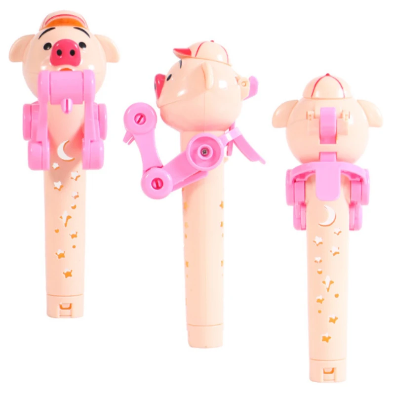 

1PCS Creative Personality Toys Lollipop Holder Decompression Toys Lollipop Robot Candy Dustproof Storage Novelty Toy Gift