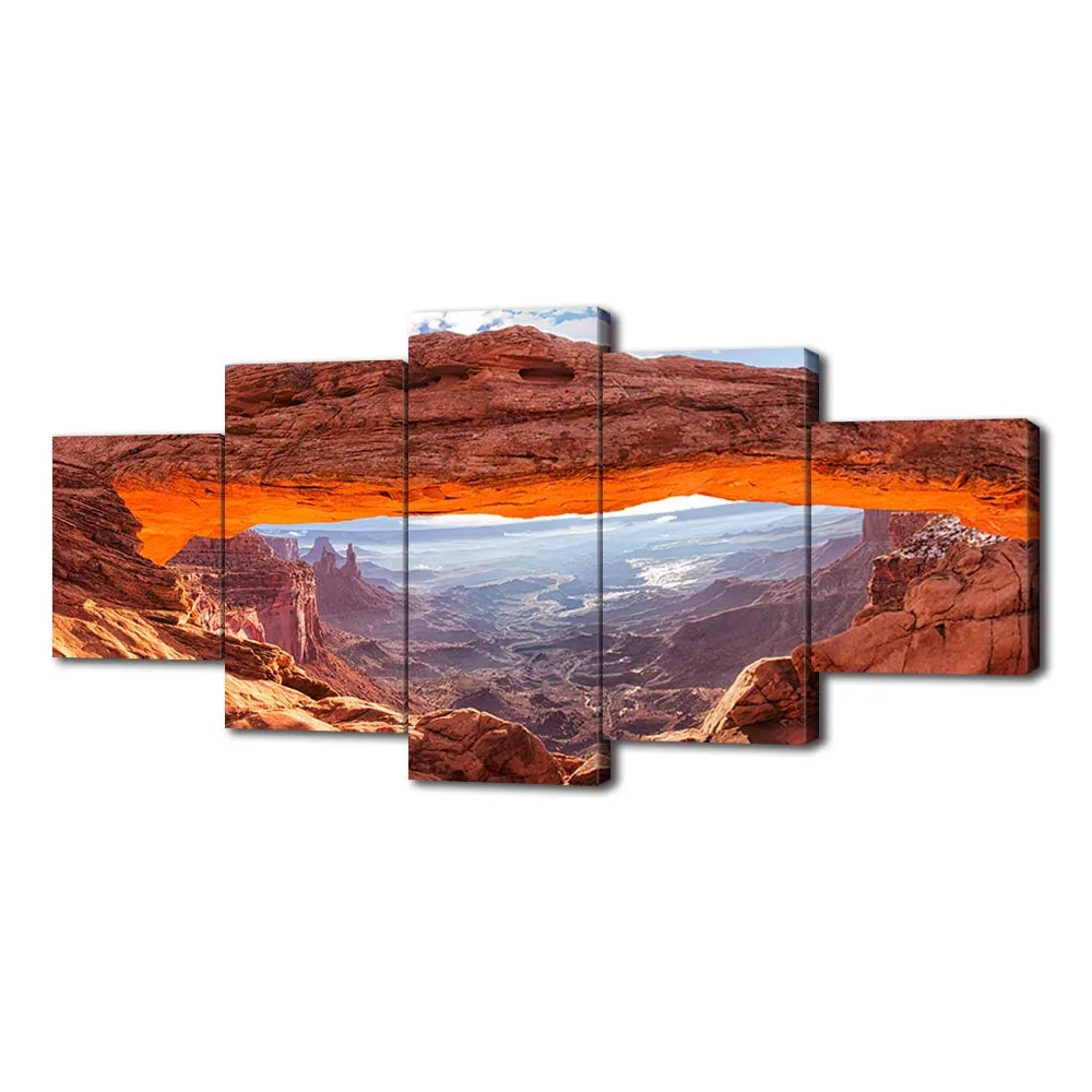 

Modern Canvas Painting Canyonlands National Park Posters and Prints Wall Art Picture for Living Room Home Decor with Framed