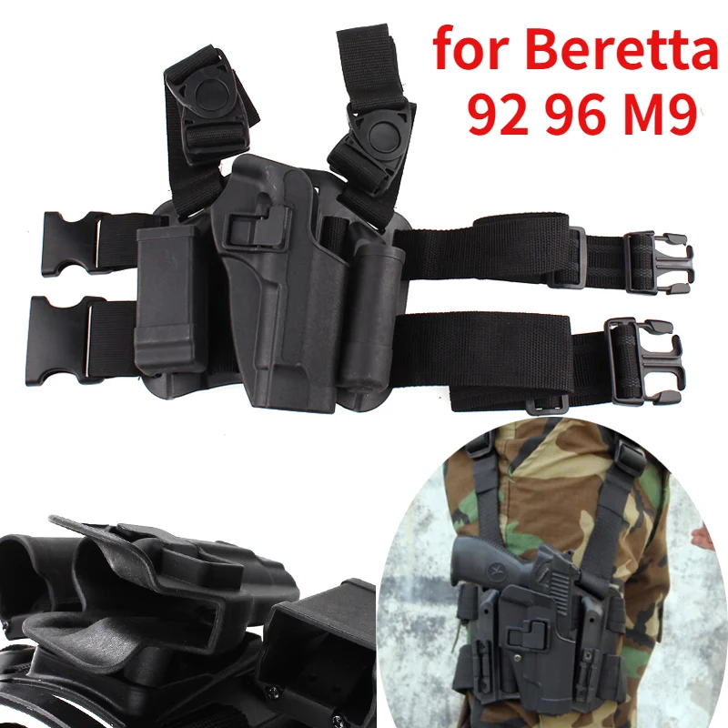 Чехол для тактического пистолета с правой ногой Beretta 92 96 M9|holster for gun|thigh caseberetta leg