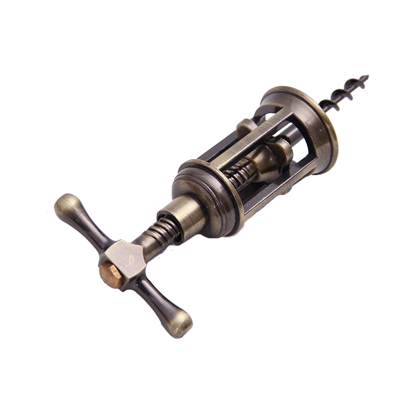 

2 Pack Wine Opener Corkscrew, Vintage All-In-One Red Wine Beer Bottle Corks, Handheld Design, Flat Screw More Grip