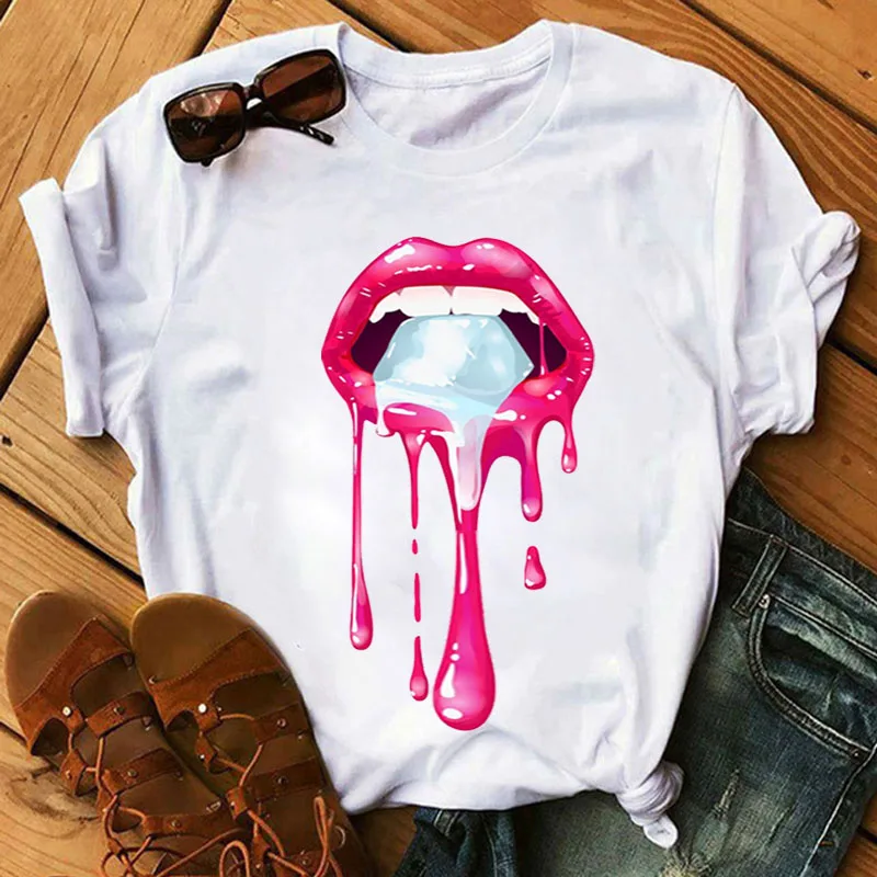 Watercolor Lip Printed Tshirt Fashion Women Tshirt Tops Casual Short Sleeve Tee Shirts Summer Female Graphic T-shirt Clothes
Watercolor Lip Printed Tshirt Fashion Women Tshirt Tops Casual Short Sleeve Tee Shirts Summer Female Graphic T-shirt Clothes