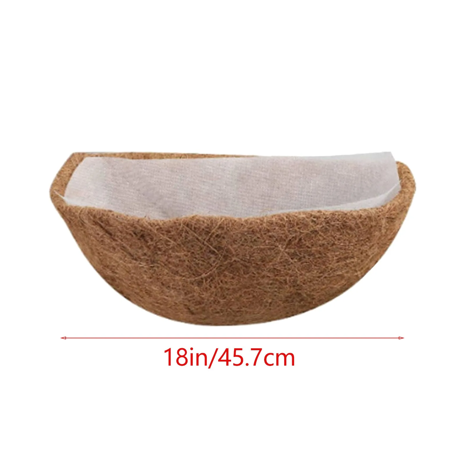 

18 Inch Coco Liner for Planters, 1/2/3PCS Round Replacement Plant Basket Liners Natural Coco Fiber Liner for Hanging Basket