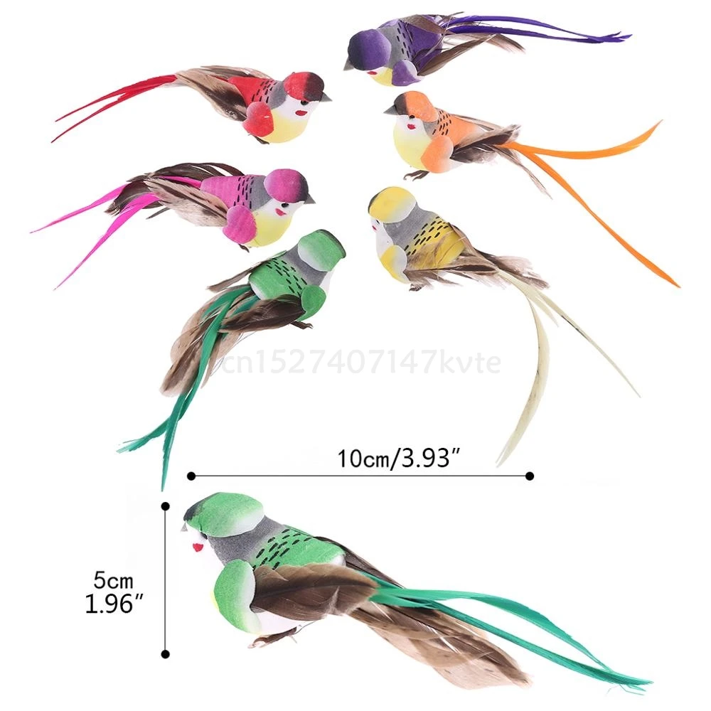 OOTDTY 12 шт. искусственного пенного пера имитация птицы домашний сад свадебное