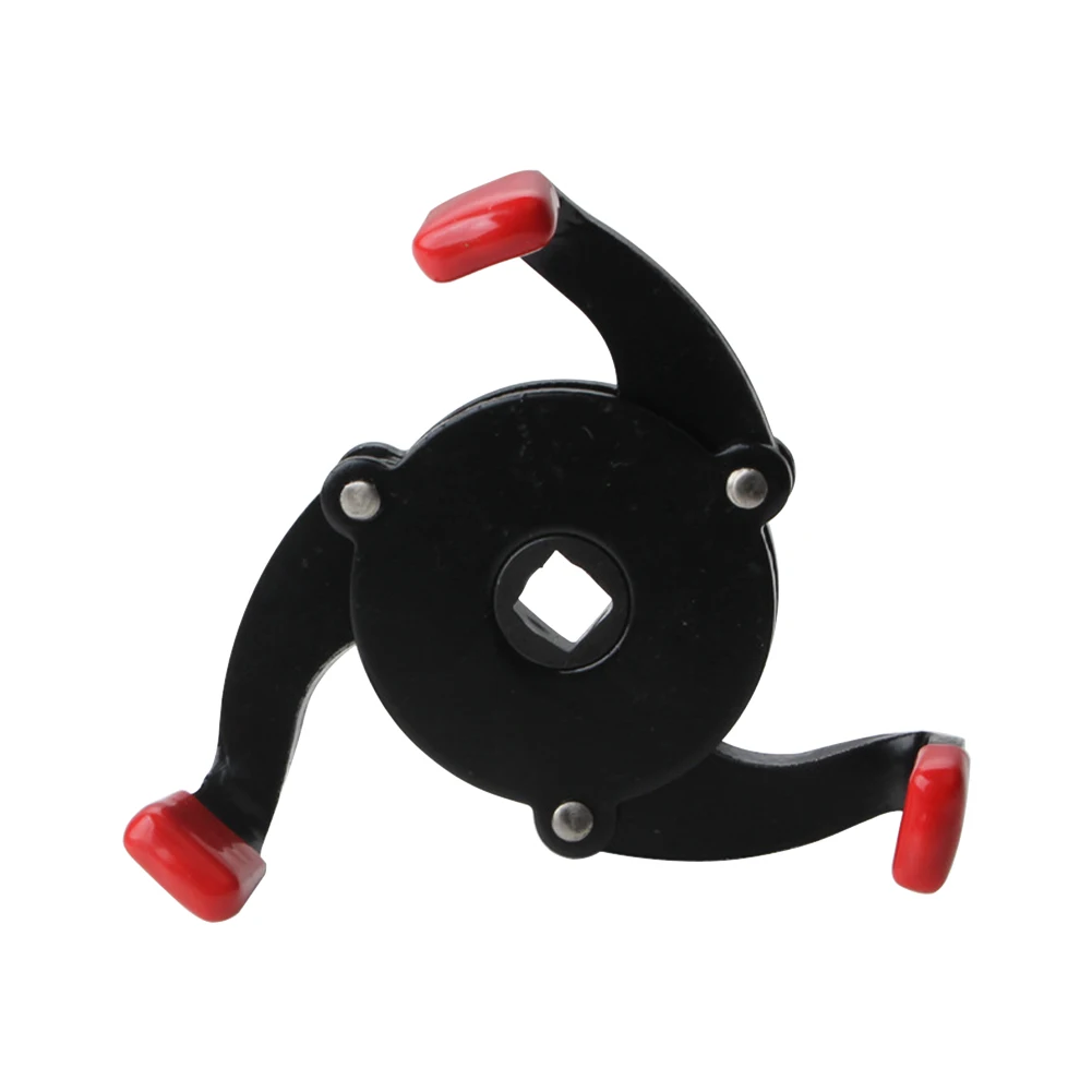 

3 Jaw Single Direction Universal Compact Square Hole Durable Practical Oil Filter Remover Tool Steel Car Repair Multifunction