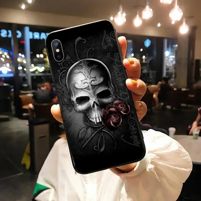 

Skull Skeleton Grim Reaper aesthetics Phone Case for iPhone 11 12 pro XS MAX 8 7 6 6S Plus X 5S SE 2020 XR
