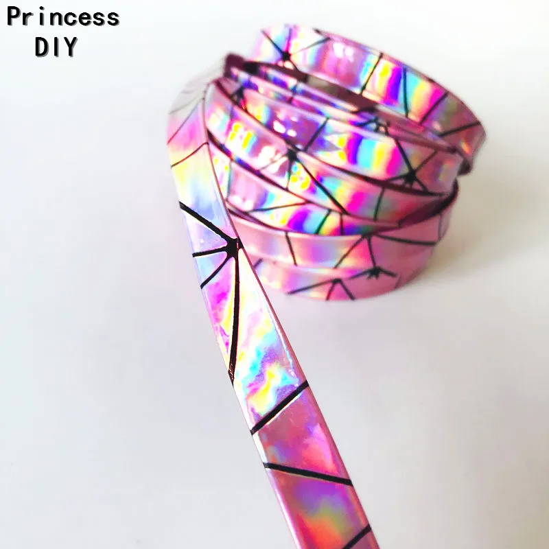 Изготовление 5 м поиск ювелирных изделий напечатанная 10 мм Голографическая лента