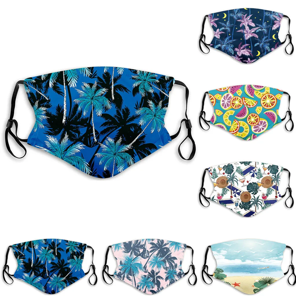 

Print Mouth Mask Washed Reused Cotton Face Mask Universal for Kids Adult mascarilla de tela lavable A50