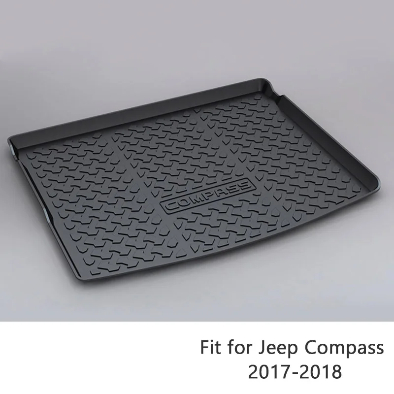 

Для Jeep Compass MP/552 2017 2018 укладки коврик для багажника Водонепроницаемый Противоскользящий коврик аксессуары 1 комплект автомобиль грузовой за...