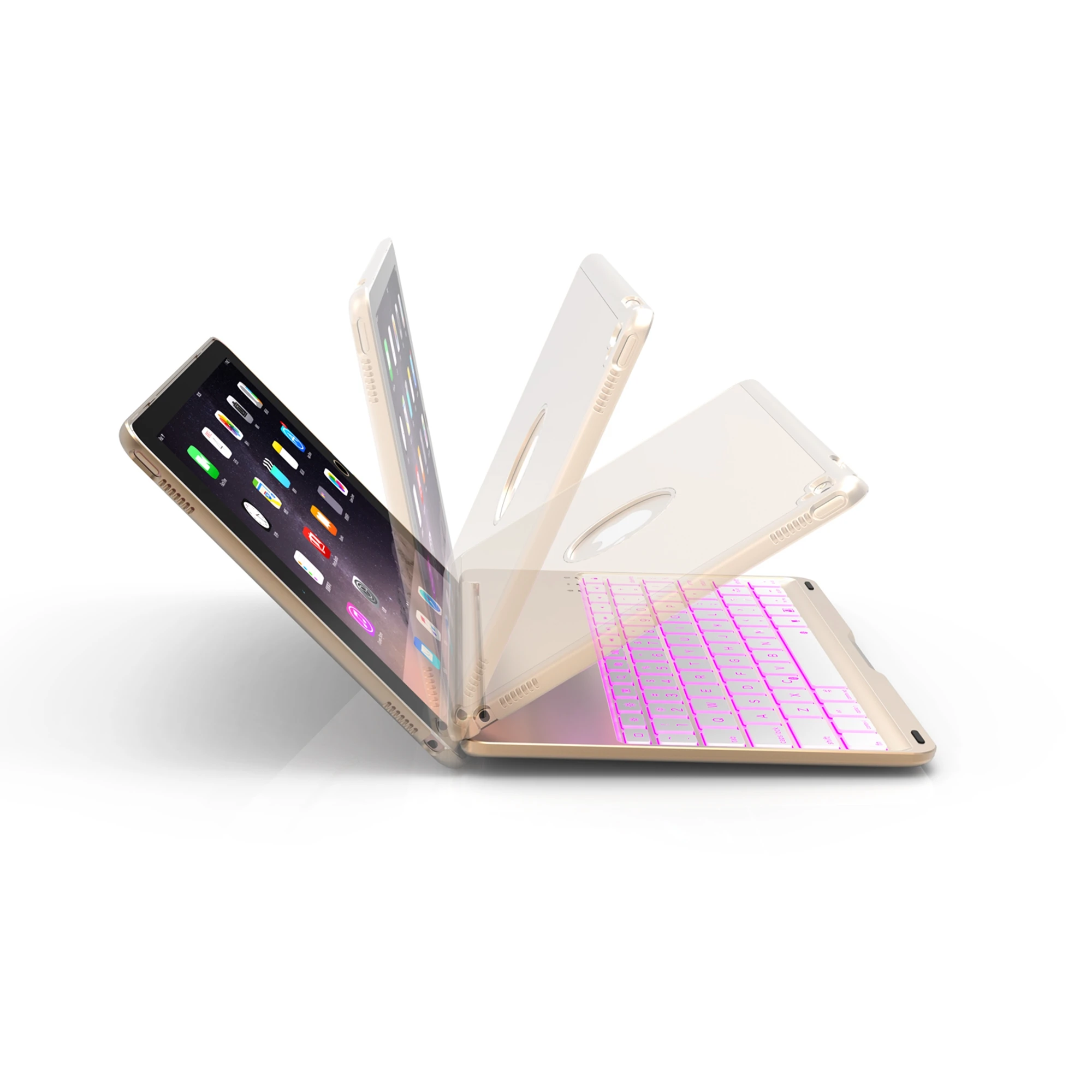 Чехол для беспроводной Bluetooth-клавиатуры ipad Air1 2017 9. 7 2018 Новая алюминиевая