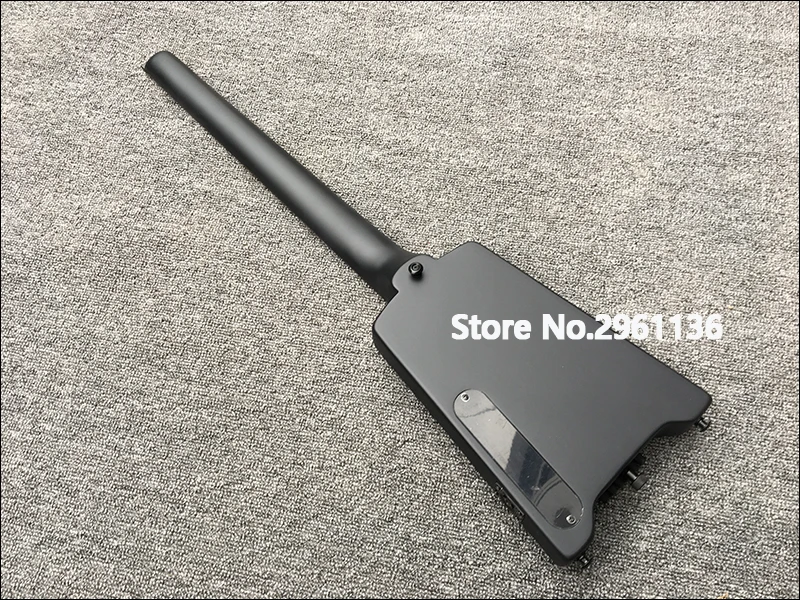 2019 hohe qualität 31 zoll kopflose elektrische gitarre schwarz matt farbe ahorn gitarre kopf und mahagoni körper kostenloser versand free