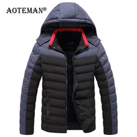 winter parkas jacket men warm thick overalls windproof stitching fleece coat hooded outwear wndbreaker male parkas jacket lm113