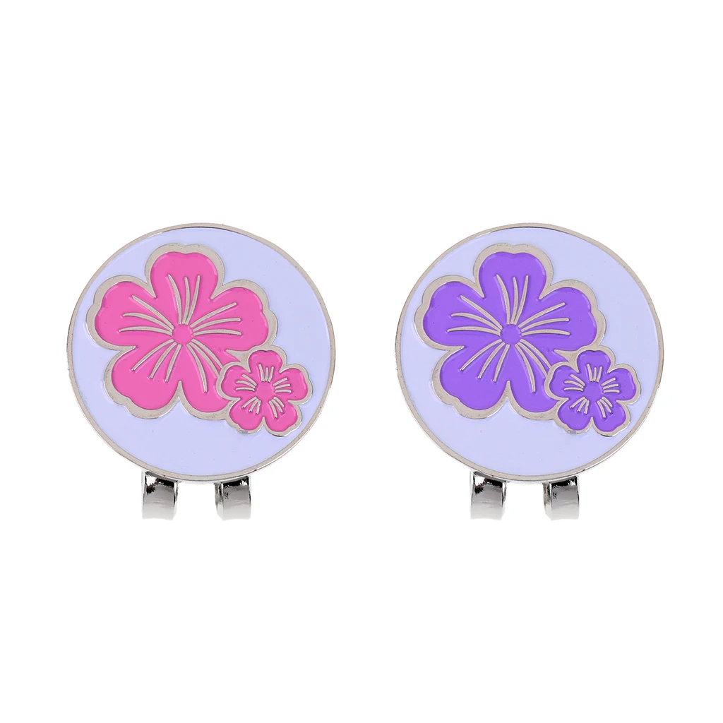 2 Pack Golf Ball Marker with Detachable Hat Clip Brooch Training Aids Golfer Gift Club Giveaways Souvenir | Спорт и развлечения