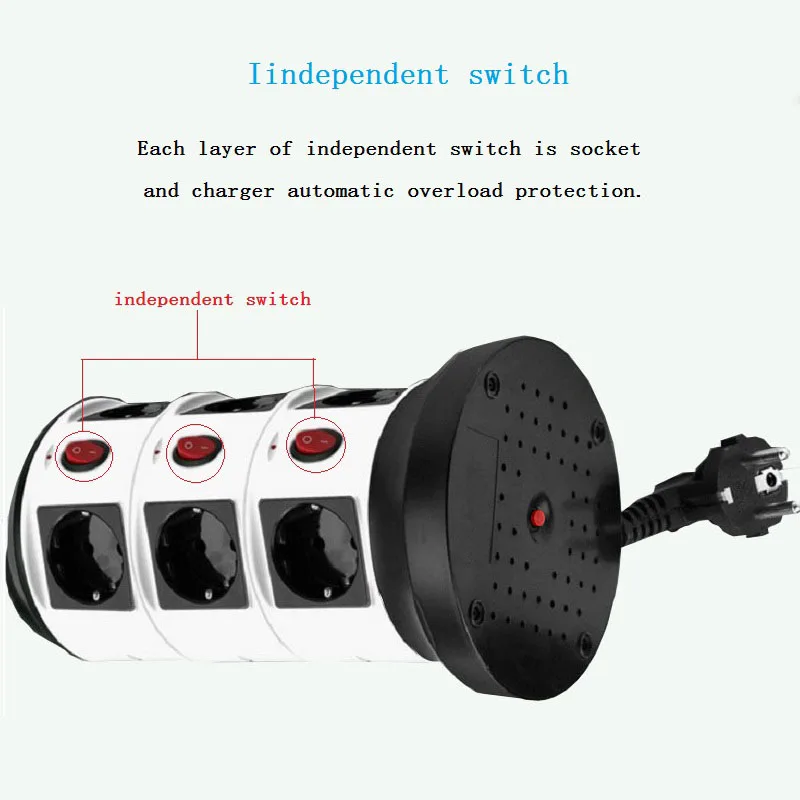 сетевой фильтр Вертикальная башня тип Мощность полоса защита от перегрузки