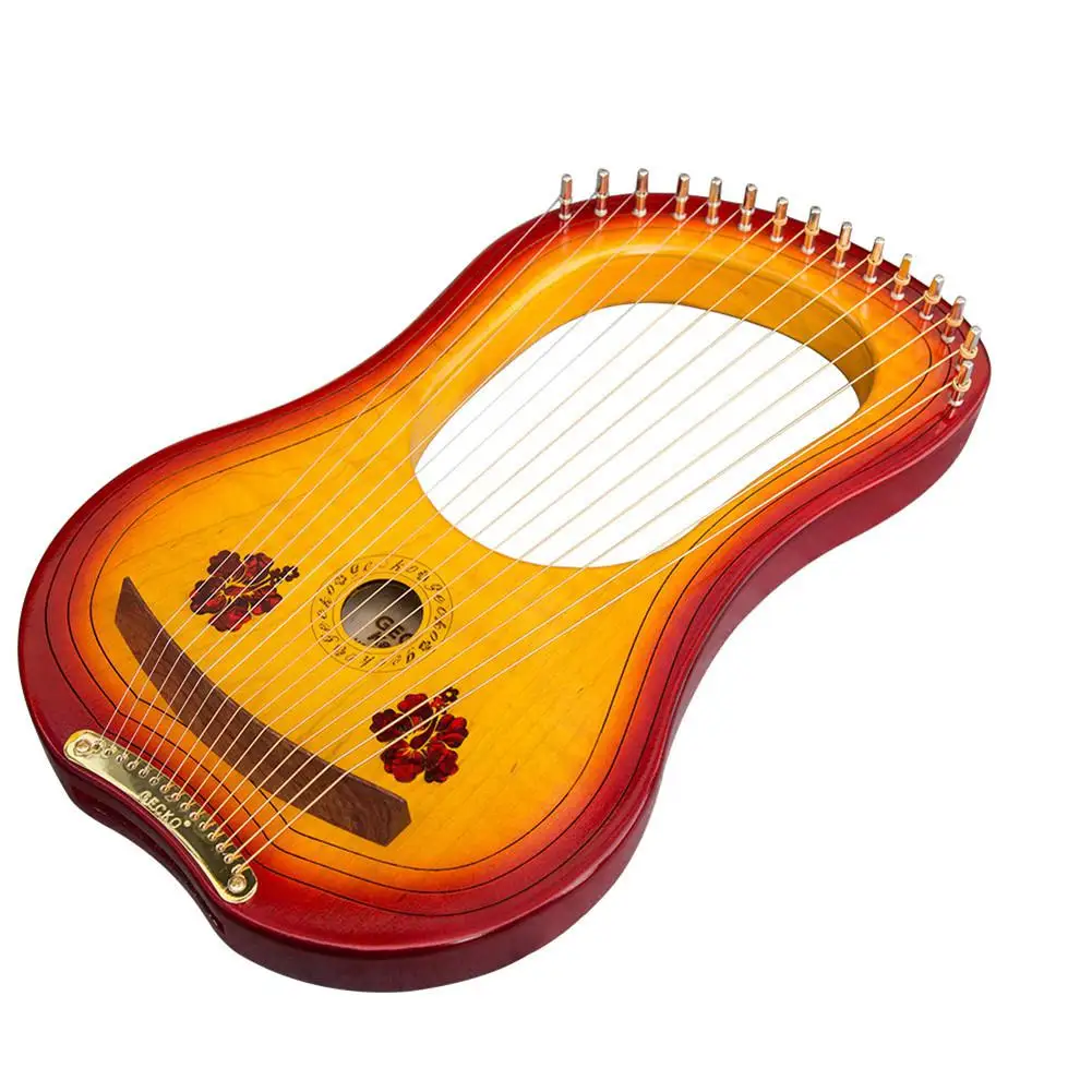Harp 15-String C-Tone деревянная арфа с тюнинговым молотком водонепроницаемая сумка для