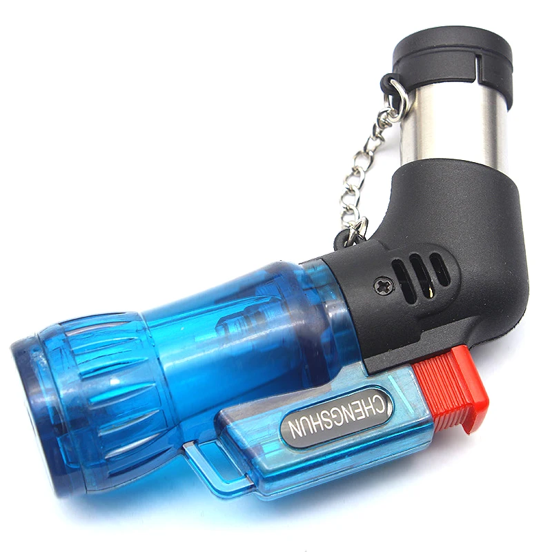 Mini Jet Torch Lighters Refillable Butane Gas Windproof Cigarette Lighter Plastic Burner No | Дом и сад