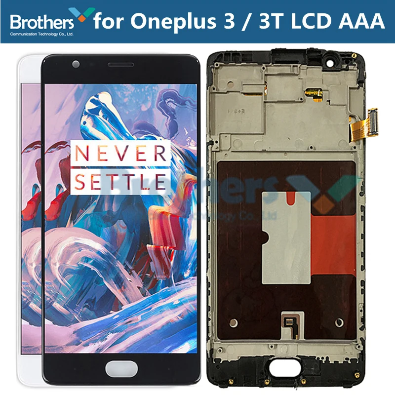 ЖК-экран для Oneplus 3 3T ЖК-дисплей для Oneplus 3 3T A3000 сенсорный экран в сборе с рамкой сенсорный дигитайзер TFT экран тест