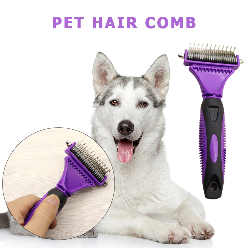 Расческа для выпадения волос домашних животных щетка собак кошек инструмент