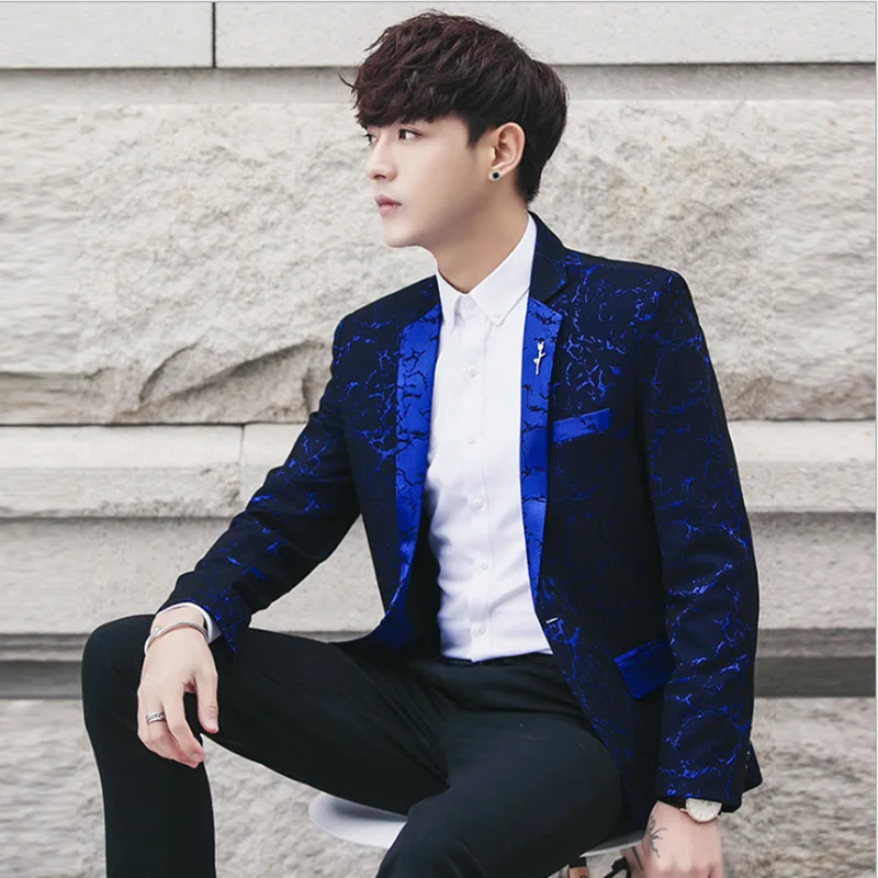 Мужская повседневная куртка с принтом молнии Молодежная модная на одной