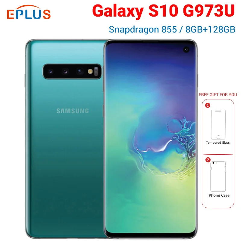Verizon версия samsung Galaxy S10 G973U 8 ГБ 128 Гб мобильный телефон Snapdragon 855 6," 4 камеры Android 9 4G LTE телефон