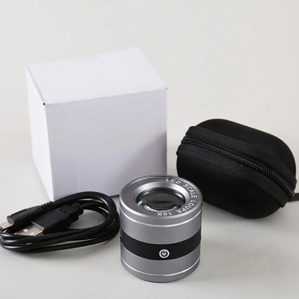 

Portable 10X Power 21mm Jewelers Magnifier Gold Eye Loupe Jewelry Store Magnifying Glass Hot