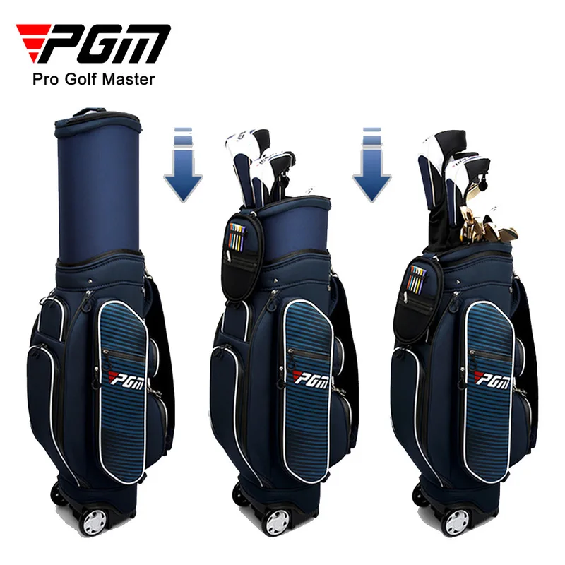 Extend Professional Golf Man Standard Bag Lady Air Travel Multi-function Nylon Bag with Password Lock Retractable Patent pgm