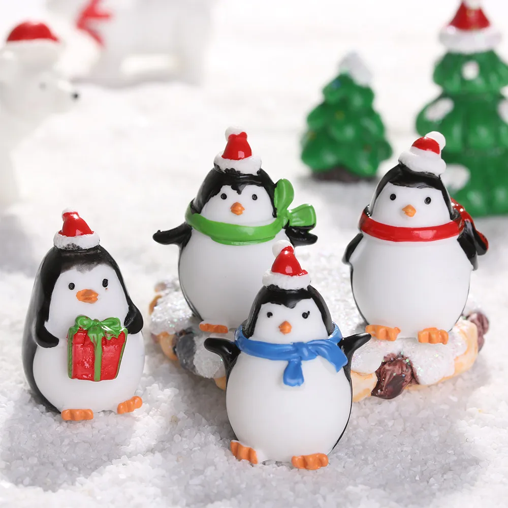 1 шт. новогодние фигурки пингвинов | Дом и сад