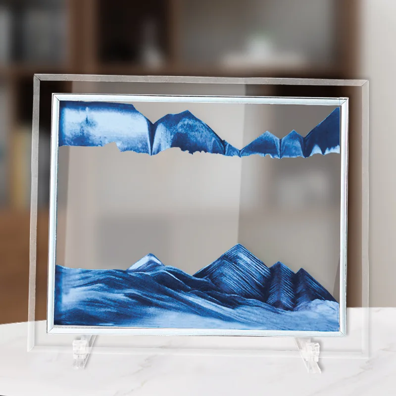 

Quicksand Painting Home Decor Graduation Gift Birthday Hourglass Decoration Glass Creative Desktop Cabinet Decorations for Home