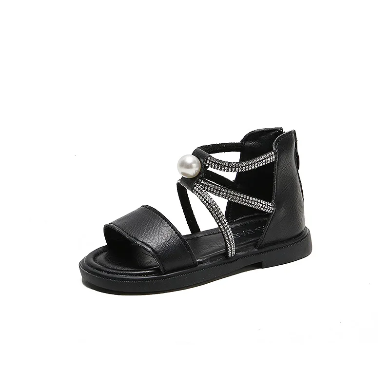 Летние Новые сандалии для девочек обувь принцессы детская модная пляжная