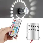 Современное светодиодное настенное бра на спирали 3 Вт, Потолочный Светильник направленного света, диско-бар, лампа КТВ, бар, светильник КТВ, настенный светильник для фона