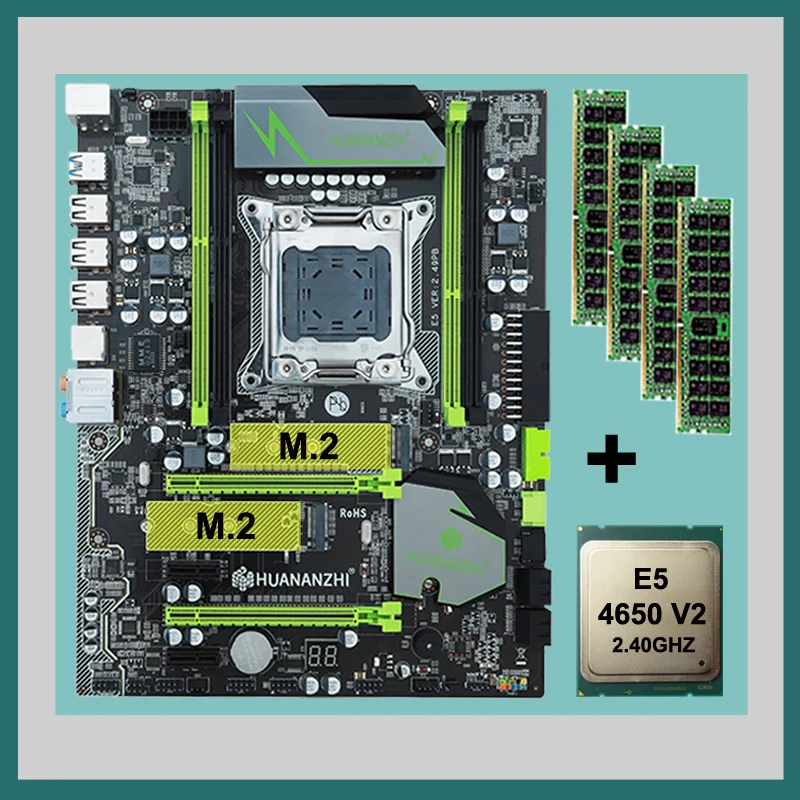 Игровой Компьютер HUANANZHI X79 супер материнская плата высокоскоростной двойной M.2 SSD