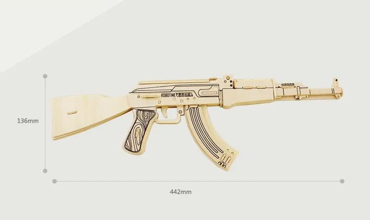 DIY 3D металлическая нано-головоломка Беретта 92 AK47 пистолет оружие Строительная модель комплект 3D лазерная резка головоломка игрушка 1 шт