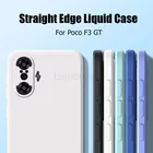 Чехол для Xiaomi Poco F3 GT, жидкий силиконовый матовый Мягкий защитный чехол для камеры Poco F3 PocoF3, чехол для телефона