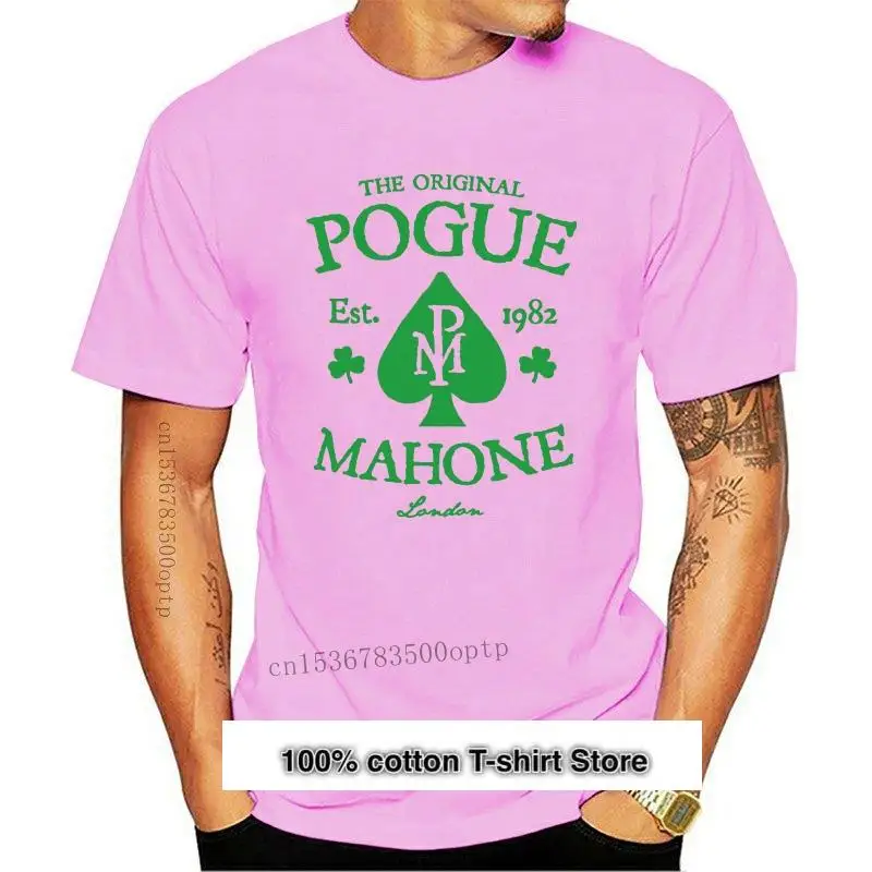 

Camiseta de algodón para adolescentes, camisa negra de THE POGUES POGUE MAHONE, PUNK, ROCK, Steampunk, MCGOWAN, 2021