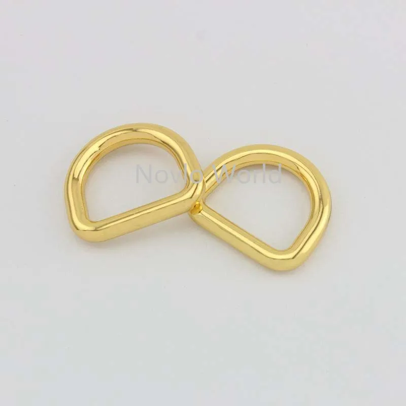 Nolvo World 4 colors 24*19.5mm welded metal D ring bag handle buckles 1 Inch d rings sewing DIY leather craft | Багаж и сумки