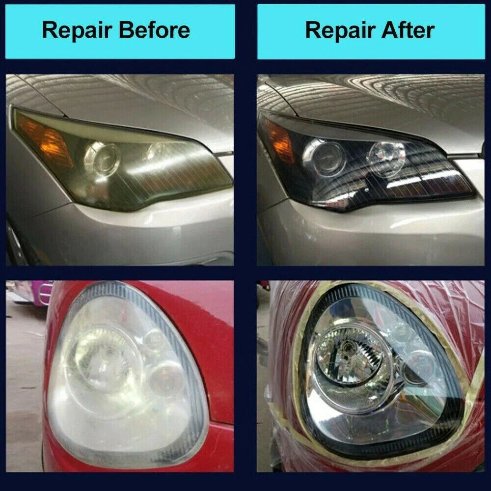 

Car Headlight Polish Repair Car Light Polish Car Headlights Polishing Kit Polymer Headlights Cleaning Headlight Renovation Kit