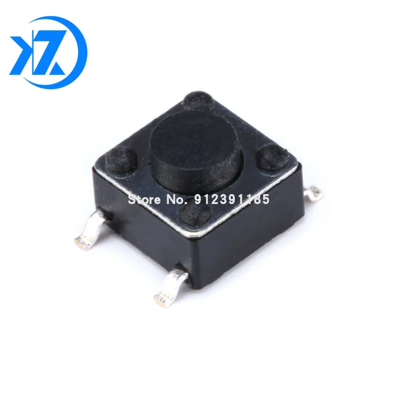 100 шт. микропереключатель панель PCB Мгновенный Такт Мини кнопочный переключатель