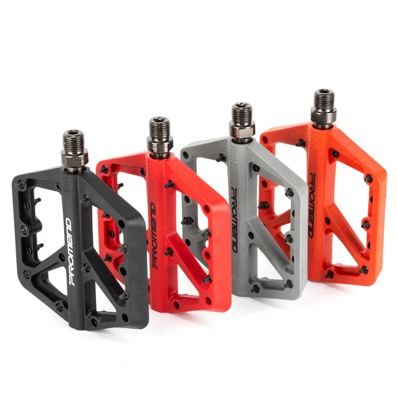 

Mountain Bike Pedal Nylon DU Bearing Palin Bicycle Pedal Bicycle Accessories Large Tread Surface Non-slip Bicycle Pedal
