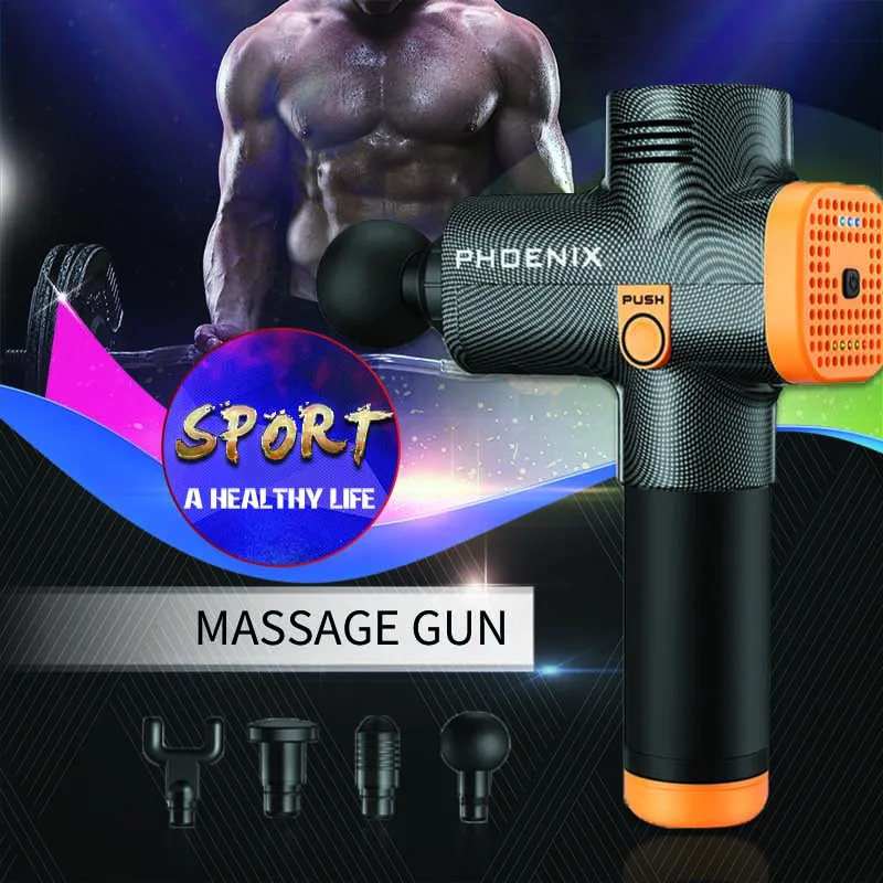 Массажный пистолет Феникс А2 Массажер для расслабления мышц Fascia Gun стимулятор