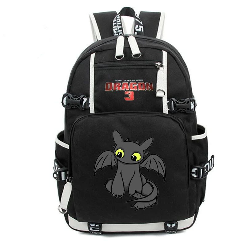 Детский рюкзак Как приручить дракона 3 Light fury Night Fury mochila Дорожная школьная сумка