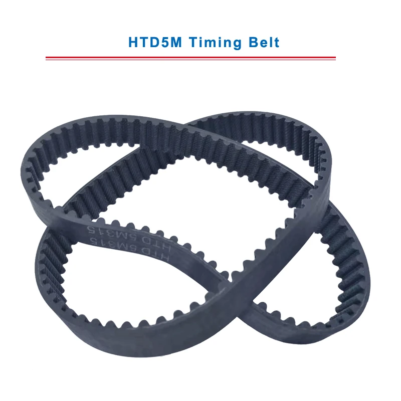 

timing belt HTD5M length-360/365/370/375/380/385/390/395mm circle-arc teeth belt width 15/20/25/30 mm teeth pitch 5mm