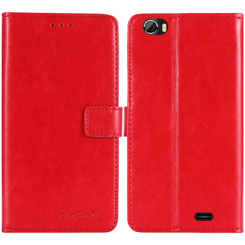 Прочный защитный кожаный чехол в стиле ретро для телефона Digma LINX X1 PRO ALFA 3G |