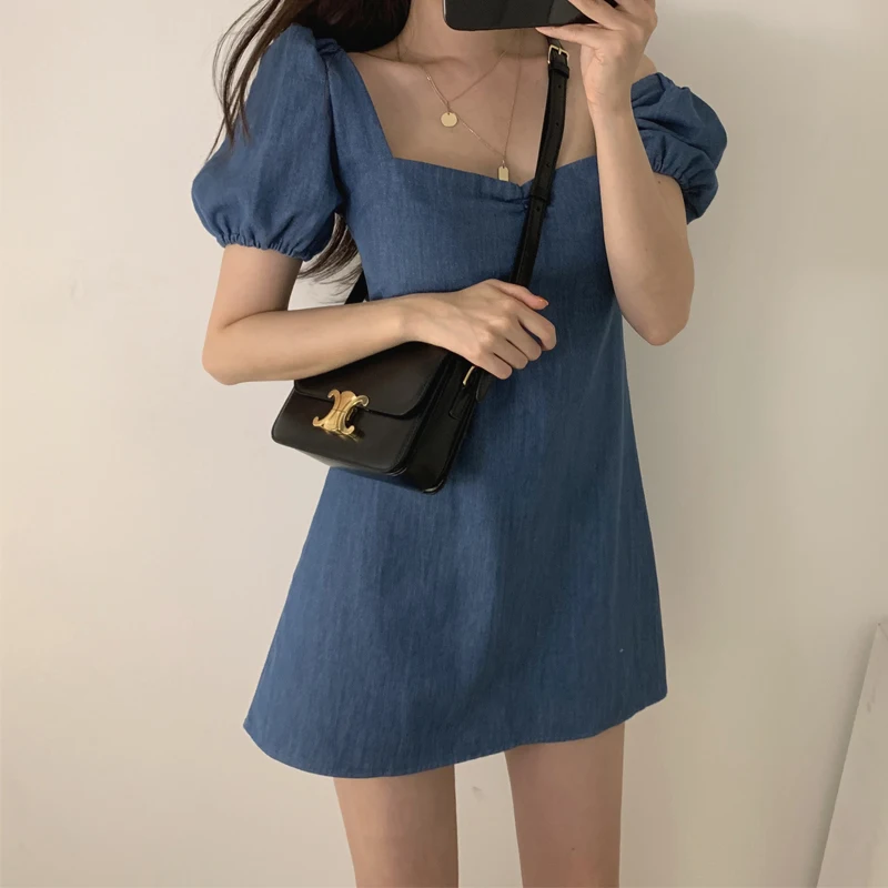 

VICONE High quality version of the chic temperament sexy party led to show lace-up back waist show thin denim skirt