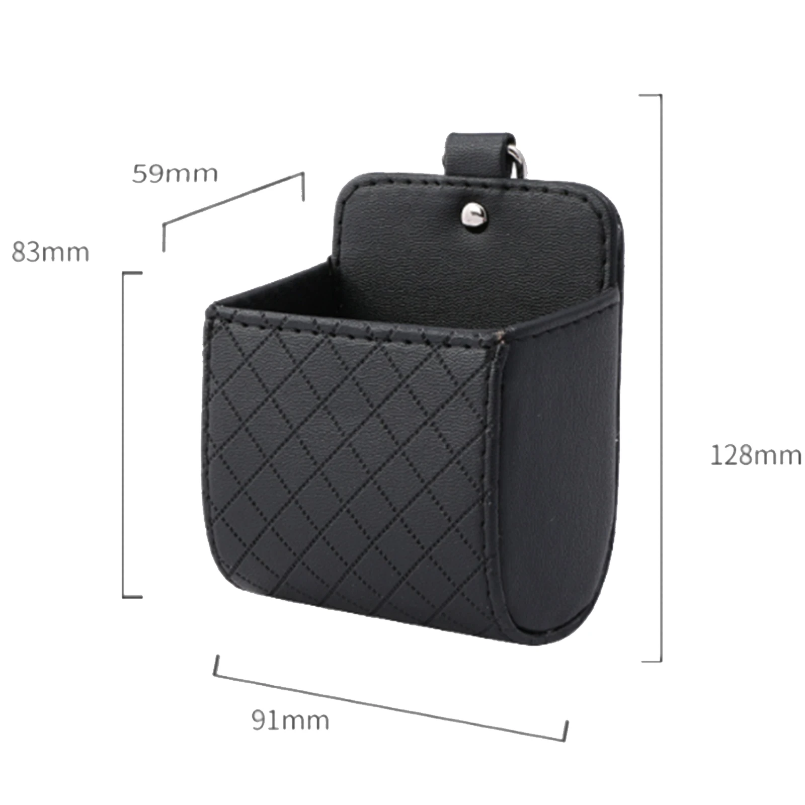 

PU Leather Car Storage Bag Outlet Air Vent Dashboard Tidy Hanging Leather Organizer Box Glasses Phone Holder Box Car Accessories