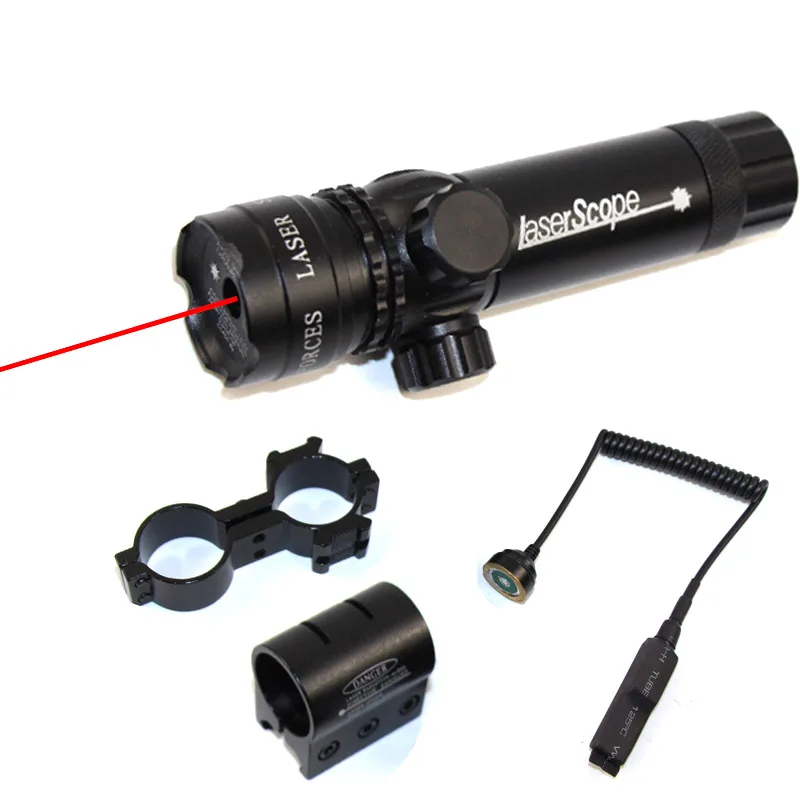 red dot laser Тактический зеленый красный точечный лазерный прицел для винтовки обозначение Arisoft прицел для винтовки 20 мм Пикатинни Крепление хвостовой линии переключатель - Цвет: red dot laser