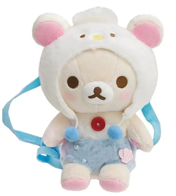 Kawaii Rilakkuma Korilakkuma Cos плюшевый рюкзак с пингвином рисунком аниме маленькие милые