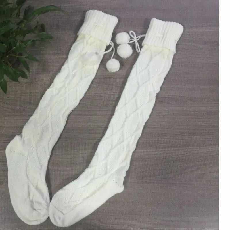 Теплые женские ромбовидные узоры из хлопчатобумажной смеси шерсти трикотажные